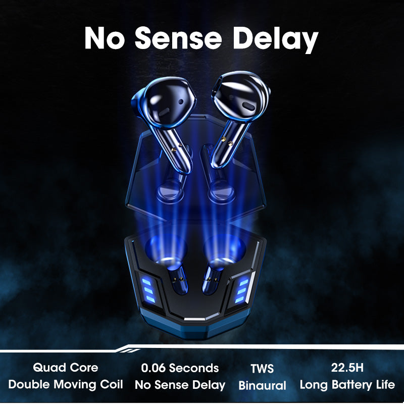 SE-59 Wireless Gaming Headphones Low Latency Bluetooth V5.2 8D Stereo Music Earphones with Microphone SE-59 Wireless Gaming Headphones Low Latency Bluetooth V5.2 8D Stereo Music Earphones with Microphone